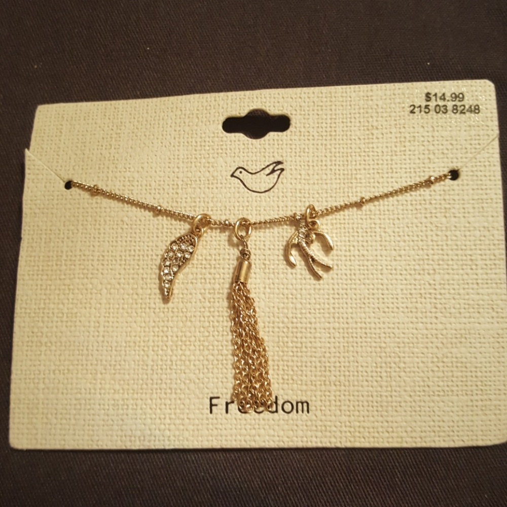 ▶️4 for $15◀️freedom charm necklace